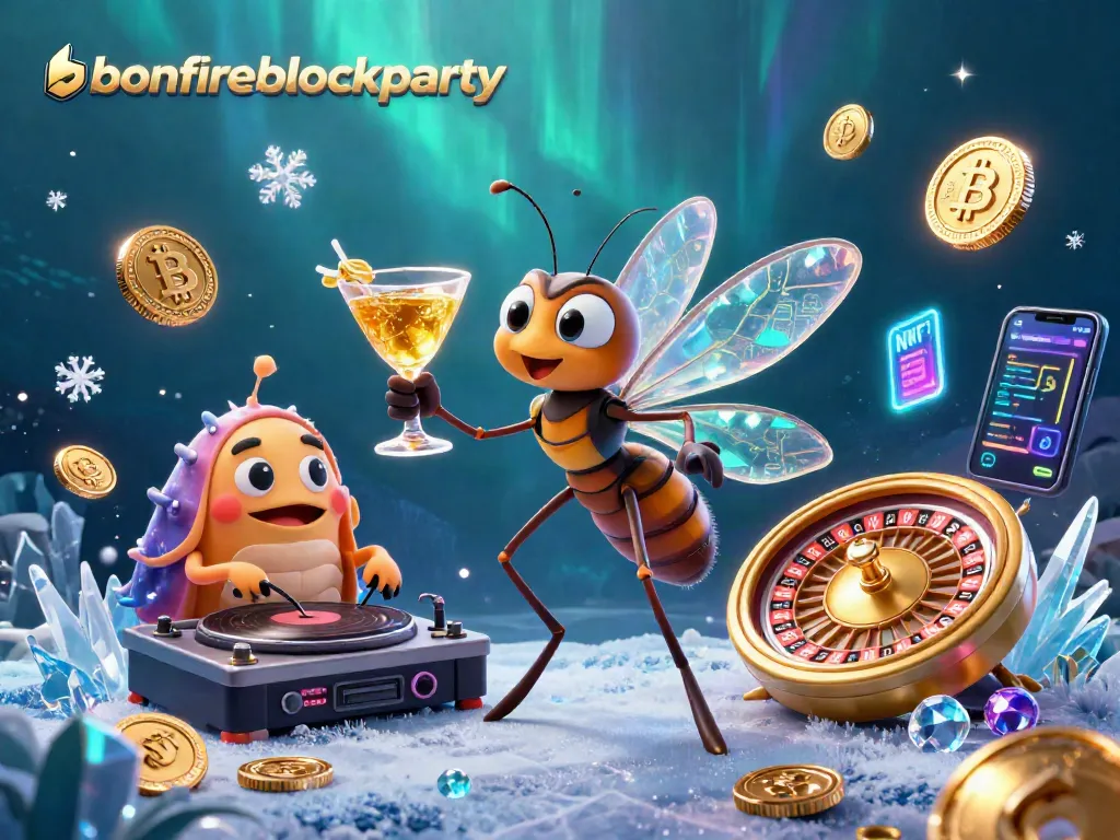 Experience bonfireblockparty thrills with unique casino mascots spinning excitement as they play games.